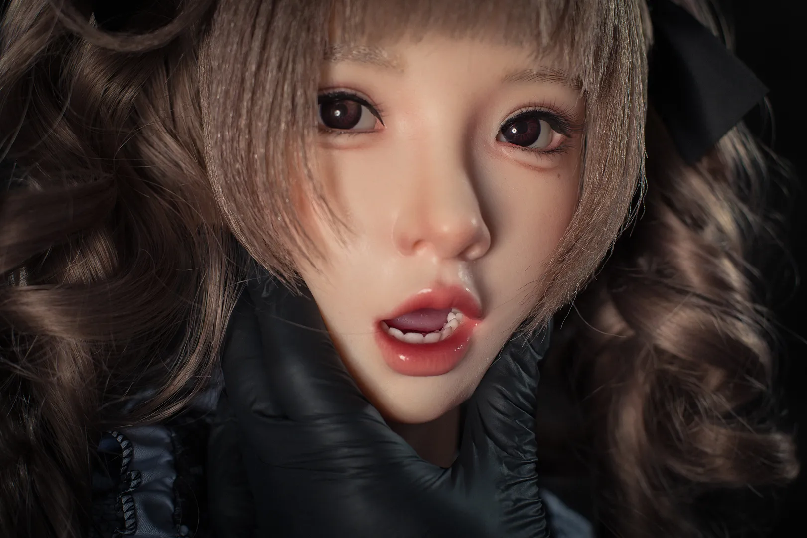 148cm (4ft10) B-Cup Gaya Gothic Lolita Silikon Anak Patung Seks Xiaorou, ROS Kepala #103B